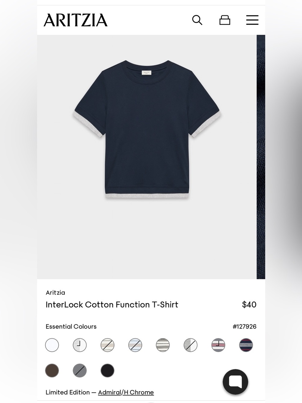 Aritzia InterLock Function T-Shirt